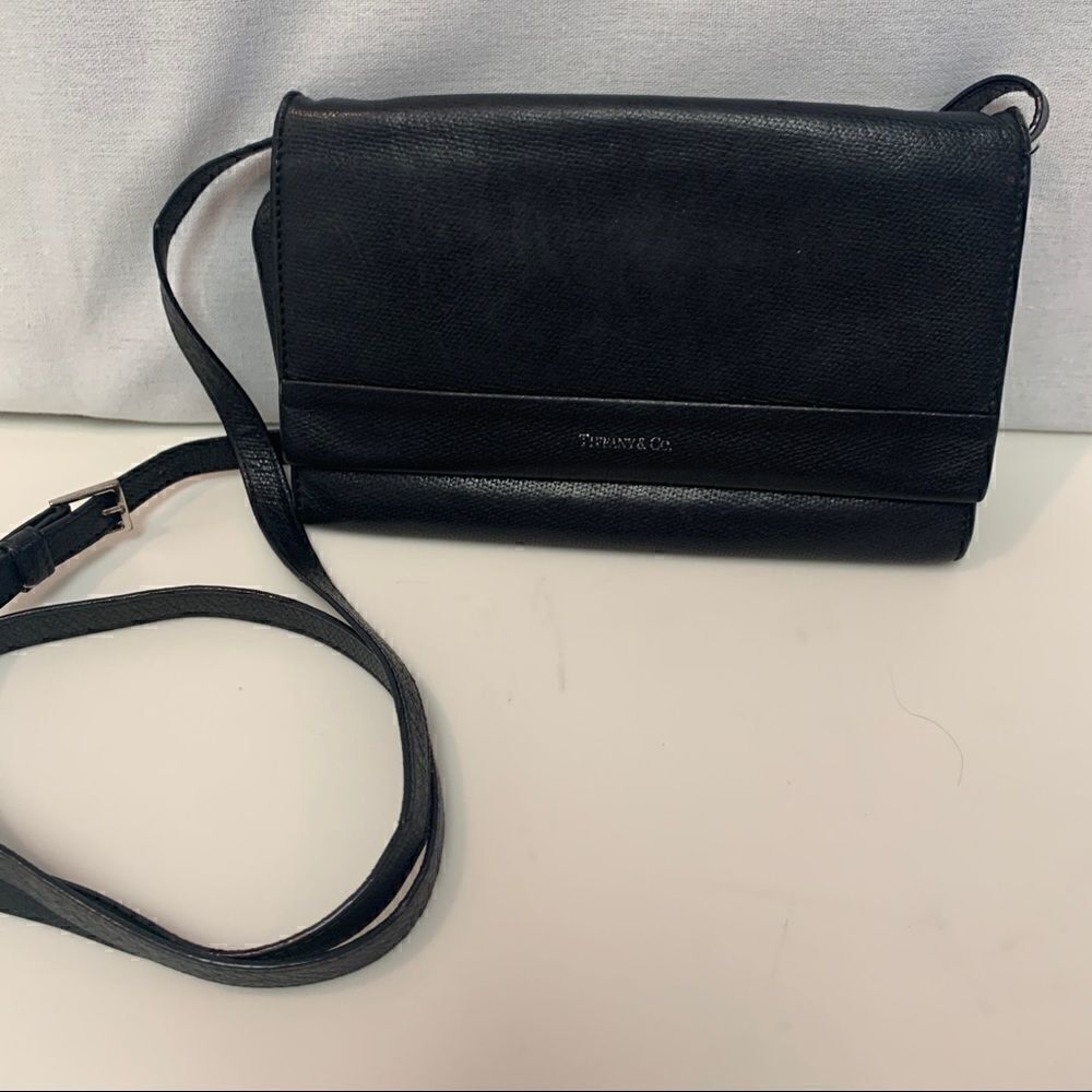 Tiffany Leather Crossbody - Black